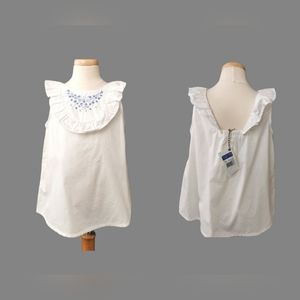 5 YEARS DEX Kids, Open Back, Floral Dress Top NWT B54